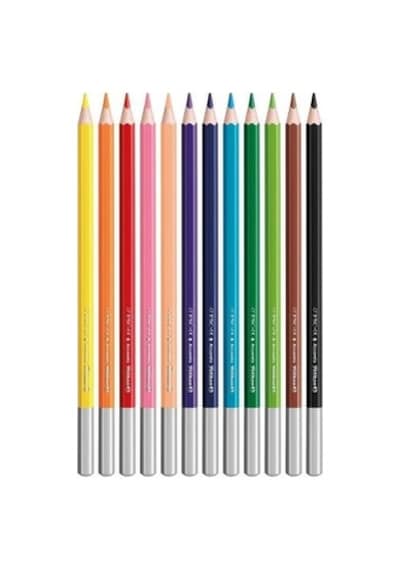 12'li Kuru Boya Seti, Aquarell Kalem İle Yüksek Kalite 124-Pembe