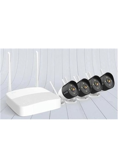 Tenda K4w-3tc 4 Kanal Nvr Kayıt Cihazı + 4 Adet Outdor Ip Wifi Bullet Kamera Set Kdo