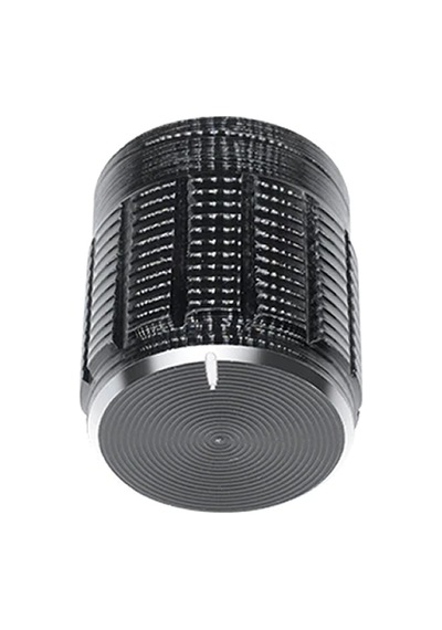 Alüminyum Pot Başlığı 6mm Tırtıklı Mil  6mm Siyah Metal Potansiyo