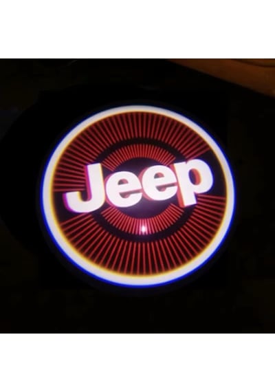 Jeep Pilli Kapı Altı Logosu Mesafe Ve Karanlık Sensörlü 2 Adet