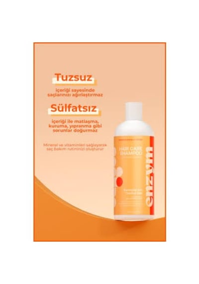 Enzym Cosmetıcs Kuru, Yıpranmış Ve Işlem Görmüş Saçlar Için Saç Bakım Şampuanı 400 Ml Tuzsuz