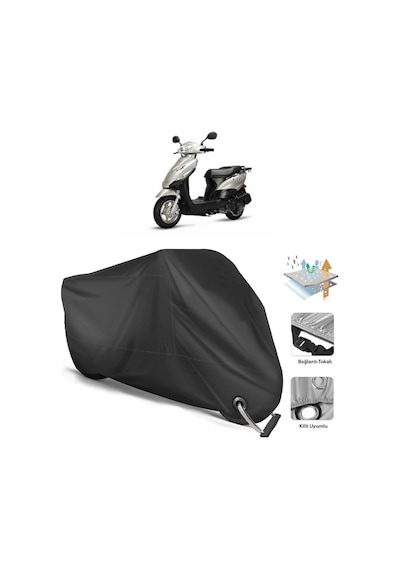 Kuba Cargo Motosiklet Branda (Bağlantı, Kilit Uyumlu)-Siyah (457270842)