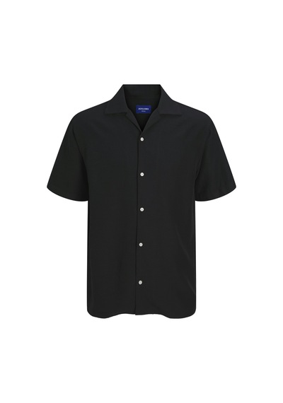 Jack & Jones Jack Jones Erkek Kısa Kollu Viskon Gömlek 12271115 Siyah