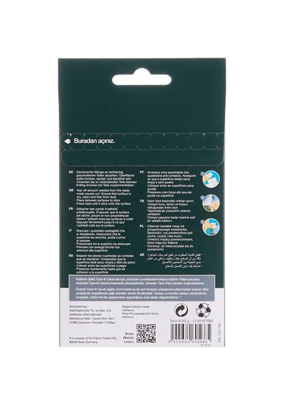 Faber-castell Tack-it Beyaz, 50 Gr, 90 Parça, Yeniden Kullanılabi