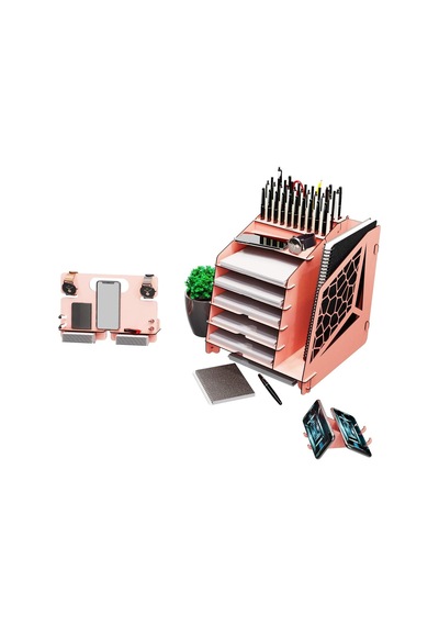 Kuk Design Voronoixl Ofis Masaüstü Organizer Seti A4 Evrak Rafı Siyah Genel
