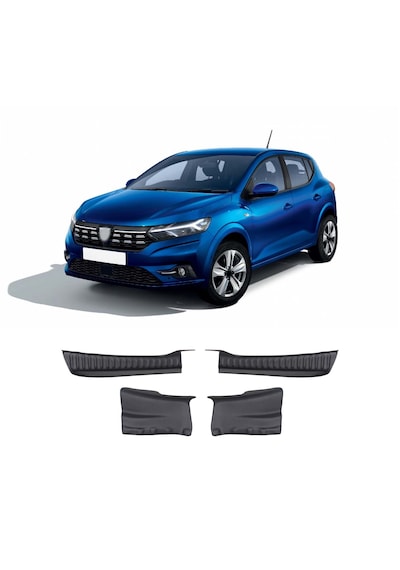Dacia Sandero Stepway Uyumlu 2021 Ve Üzeri Abs Bagaj Koruma Eşiği 4 Parça Bagaj Döşeme Kapağı