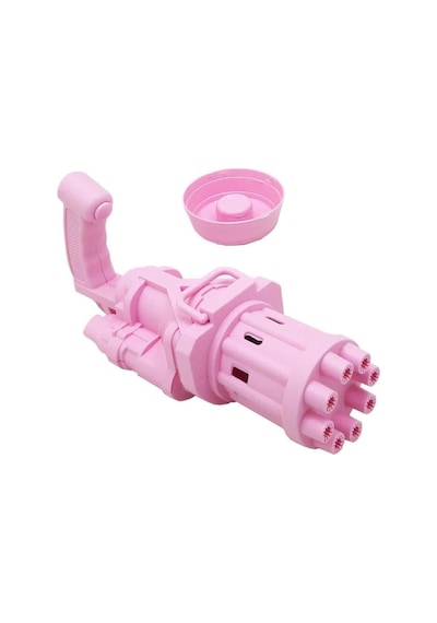 3 Parça Pilli 8 Delikli 19cm Köpük Makinası Ve 2x10ml Baloncuk Sıvılı Eğlenceli Çocuk Oyun Seti