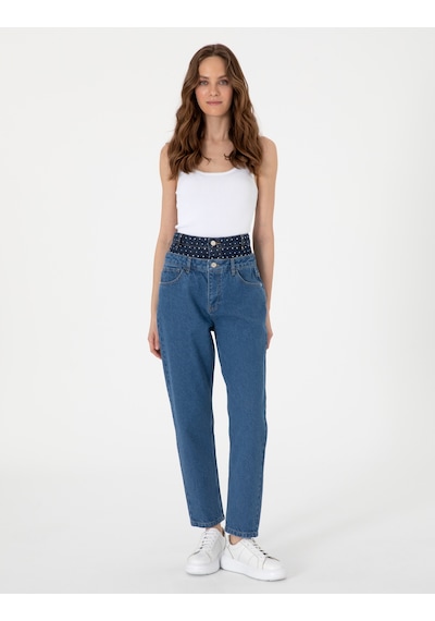 Pierre Cardin Kadın Mavi Pantolon Jean 50306968-vr036