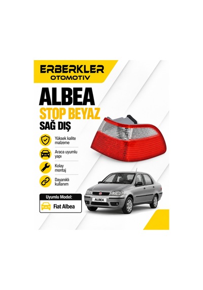 Albea Stop Beyaz Sağ Dış - Erb014