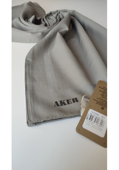 AKER Gri Düz Koton Şal 972 Gri