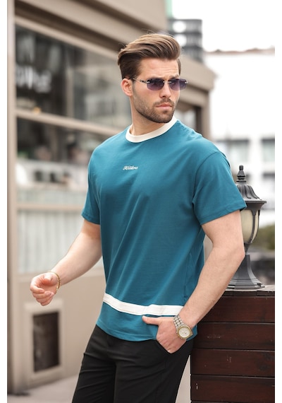 Madmext Petrol Mavisi Baskılı %100 Pamuklu Erkek T-shirt E7135 Petrol Mavisi Madmext Petrol Mavisi Baskılı %100 Pamuklu Erkek T-shirt E7135 Petrol Mavisi