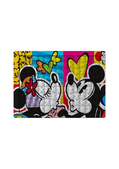 Ghostbastır Design Mickey Mouse 99 Parça Ayaklı Puzzle Dekoratif Çocuk Yapbozu 085
