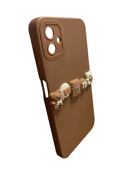 Samsung Galaxy Uyumlu A05 Kılıf 3d M Bear Kamera Korumalı Silikon Kapak