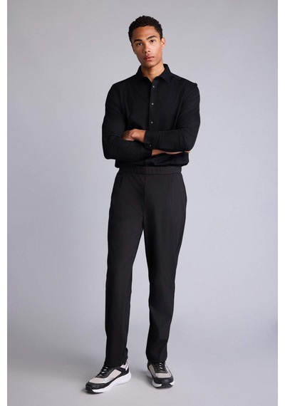 Defacto Relax Fıt Düz Paça Siyah Pantolon H0470ax26smbk81 Siyah-bk81