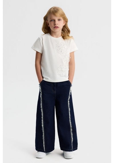 Nk Kids Kız Çocuk Mıusa Pantolon Nk-51718-y Koyu Mavi