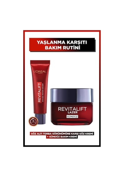 Revitalift Lazer Eyebag Göz Altı Torbalarına Karşı Göz Kremi + Gündüz Kremi pktlazereyebagset3-10866