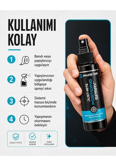 Walker Tape Just-rite Konumlandırma Spreyi - 4fl Oz 118ml
