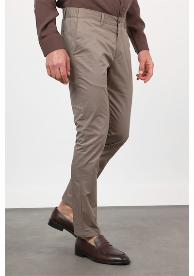 İmza Vizon Yan Cep Slim Fit Pamuklu Chino Pantolon 1003260168