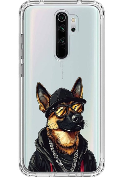 Xiaomi Redmi Note 8 Pro Uyumlu Şeffaf Kılıf Cool Köpek Tasarımlı