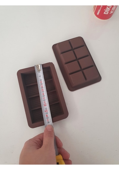 8 Bölmeli Dubai Çikolatası Yapma Kalıbı Silokon Kek Kalıbı Bpa Free 14x9,5x2,5 Cm 2 Adet Silikon Diğer