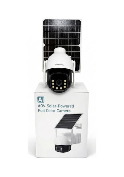 Uniywell Avo 4 Mp Solar Panelli 4g Ve Esım Destekli Kablosuz Güvenlik Kamerası Internet Paketi + 64 Gb Sd Kart l