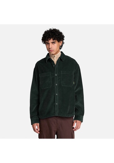 Timberland Corduroy Overshirt Erkek Gömlek-34597 Yeşil