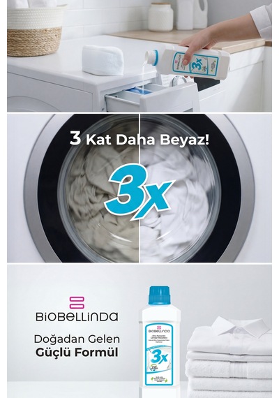 3x Ultra Konsantre Çamaşır Beyazlatıcı 750 Gr 3'lü Set Diğer