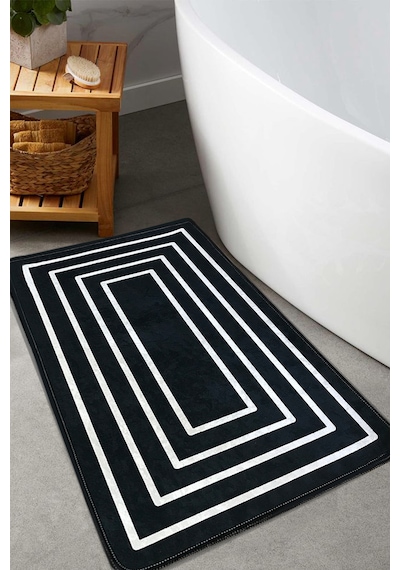 Wale Siyah 60x100 Cm Banyo Paspası Siyah