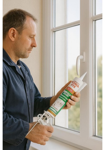 Somafıx Se281 Universal Silicone Beyaz Genel Amaçlı Silikon Mastik Su Geçirmez, Esnek, Hızlı Kuruyan Banyo, Mutfak, Kapı, Pencere, Seramik Ve Pvc İçin