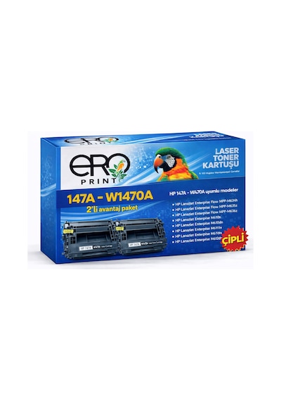 Hp 147a - W1470a Çipli Uyumlu Toner - 10500 Sayfalık - 2'li Paket