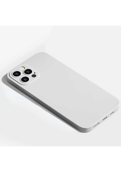 Apple Uyumlu iPhone 12 Pro Uyumlu Kılıf 360 Derece Full Koruma Kılıf Beyaz -