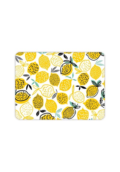 Decorita 10011502223 Sarı Limonlar Cam Kesme Tahtası, 29cm X 34cm Diğer