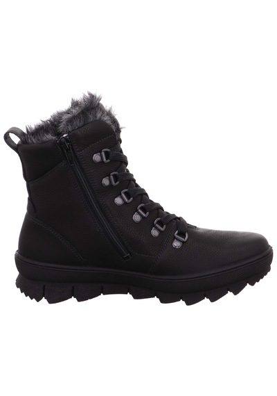 Legero 2-000530 Novara Kadın Siyah Deri Gore-tex Bot Siyah