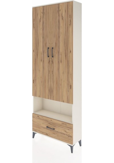 Arges Dolap 2 Raflı Tek Çekmeceli Tek Askılı 88x30x243 Aytaşı-çam Aytası Arges Dolap 2 Raflı Tek Çekmeceli Tek Askılı 88x30x243 Aytaşı-çam Aytası