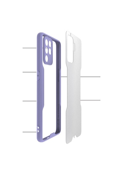 Oppo Reno 5 Lite Kılıf Platin Silikon - Sarı -