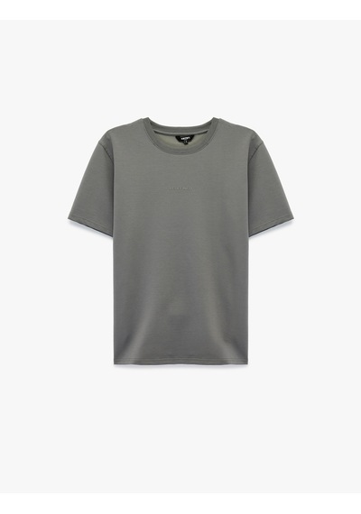 Koton Regular Fit Bisiklet Yaka Pamuklu Tok Kumaş Kısa Kollu Baskılı Tişört Antrasit 6sam10055mk Koton Regular Fit Bisiklet Yaka Pamuklu Tok Kumaş Kısa Kollu Baskılı Tişört Antrasit 6sam10055mk