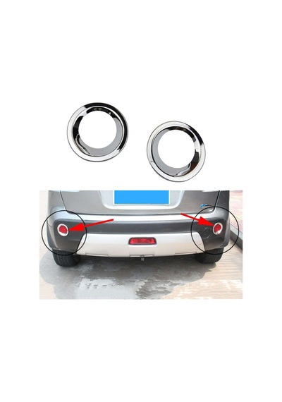 Nissan Qashqai 2006 2009 Arka Reflektör Reflektör Çerçevesi Krom