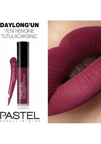 Pastel Daylong Lipcolor Kissproof Ruj No: 22