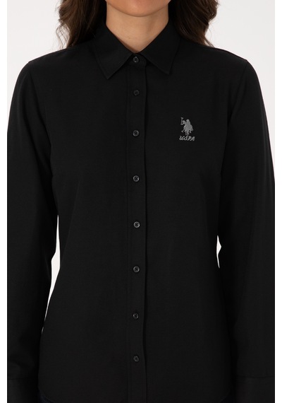 U.s. Polo Assn. Kadın Siyah Gömlek Basic 50307990-vr046 Siyah
