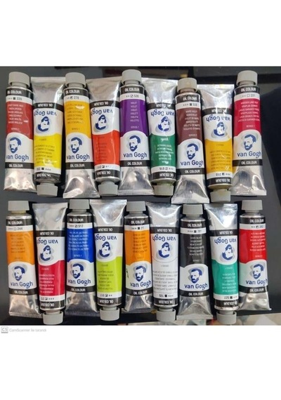 Van Gogh Yağlı Boya 40ml Set 10 Renk Karışık Çok Renkli