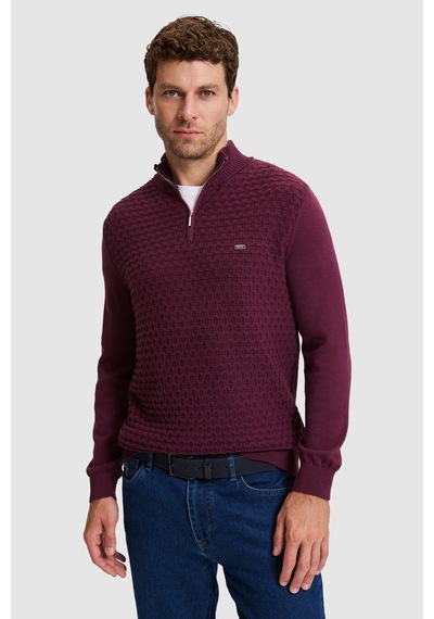 U.S. Polo Assn. Erkek Bordo Kazak 50327369-vr180 Dark Plum