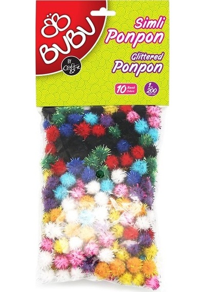 Bu-Bu Ponpon Simli 1Cm 200'Lü Karma Bubu00111