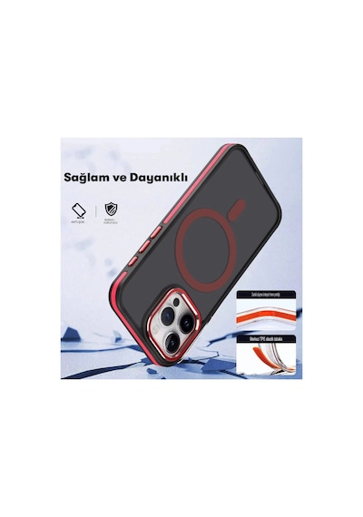 Joko Apple İphone 15 Pro Winner Magsafe Kapak - Derin Mor 0.2M-Çok Renkli