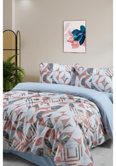 Çift Kişilik Nevresim Takımı Quadra - 200x220 Çok Renkli