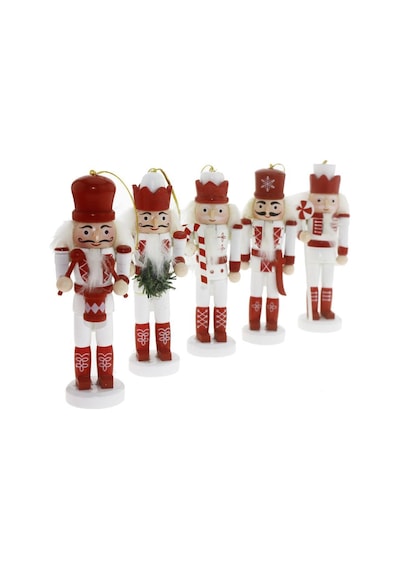 5 Adet 12cm Kurşun Asker Kırmızı
