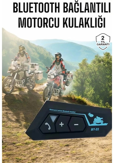 Hubrendy Tekno İnterkom Intercom Kask Kulaklık Bt22 Bluetooth Motosiklet Kulaklık 5.0 Bluetooth 28665209