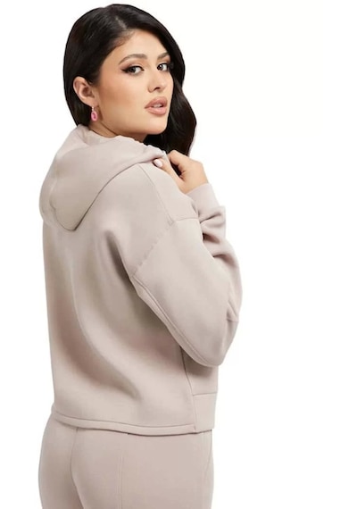 Guess Kadın Üçgen Logolu Scuba Sweatshi Rt Gri