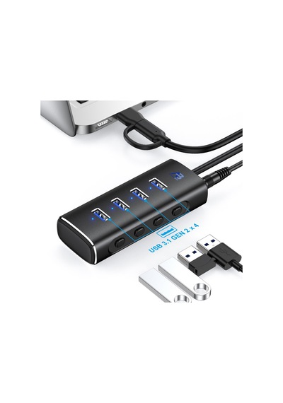 Uhp03-017 Apollobell 4-in-1 Usb-a-hub