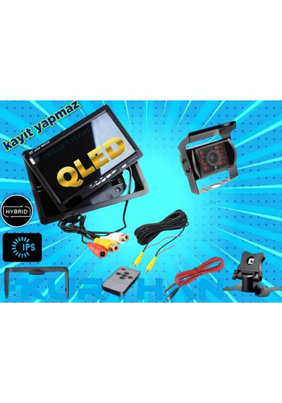 7'' Qled Ips Ekran Ve 1 Adet Metal Kasa Kamera 12 - 24 V
