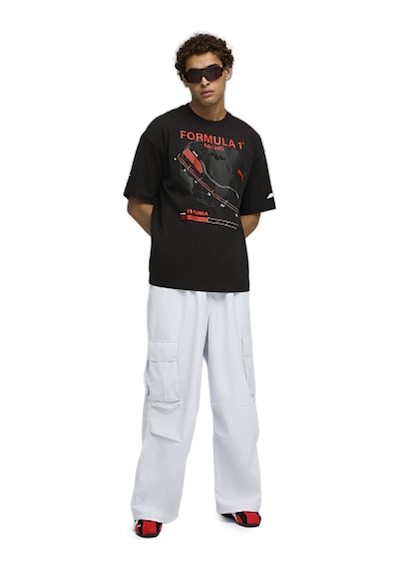 Puma Erkek Tişört F1 Graphic Tee - Relaxed 63265501 Siyah